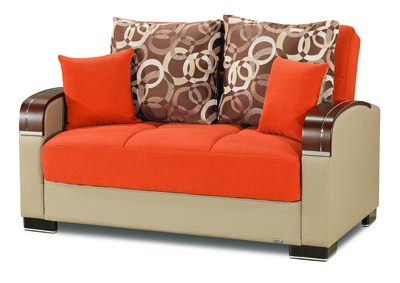 Image for Mobimax Orange Loveseat