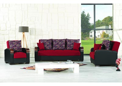 Image for Mobimax Red Three-Piece Seating Set