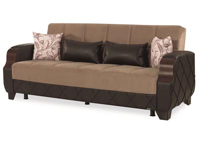 Image for Molina Beige Microfiber Sofabed