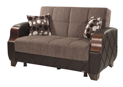 Image for Molina Floket Gray Chenille Love Seat