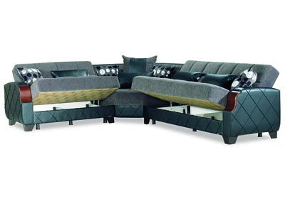 Molina Grey Sectional,Ottomanson (Previously Casamode)