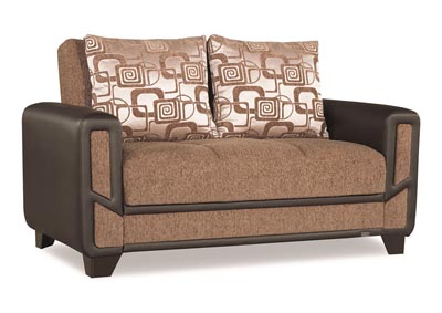 Image for Mondo Brown Chenille Love Seat