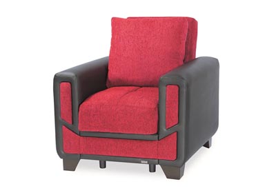 Image for Mondo Burgundy Chenille Arm Chair