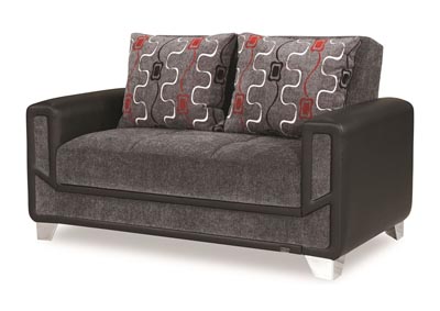 Image for Mondo Gray Chenille Love Seat