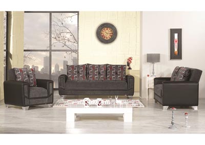 Image for Mondo Gray Chenille Sofabed, Loveseat & Armchair