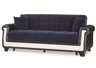 Proline Blue Microfiber Sofabed,Ottomanson (Previously Casamode)