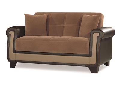 Image for Proline Brown Microfiber Love Seat