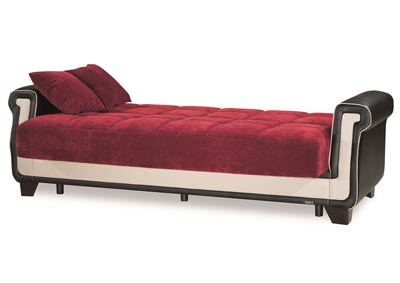 Image for Proline Red Microfiber Sofabed