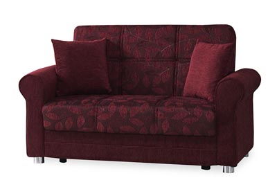 Rio Grande Burgundy Chenille Love Seat,Ottomanson (Previously Casamode)