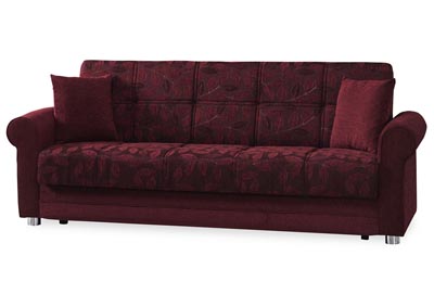 Rio Grande Burgundy Chenille Sofabed,Ottomanson (Previously Casamode)