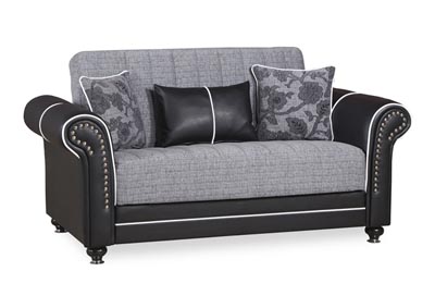 Image for Royal Home Quantro Gray Chenille Love Seat