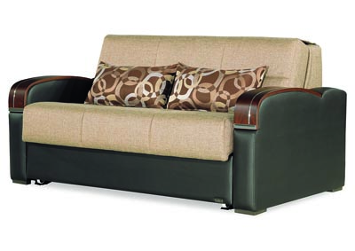 Image for Sleep Plus Brown Loveseat Sleeper