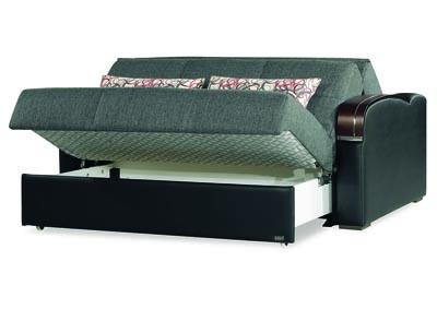 Sleep Plus Grey Loveseat Sleeper,Ottomanson (Previously Casamode)