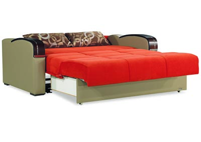 Sleep Plus Orange Loveseat Sleeper,Ottomanson (Previously Casamode)