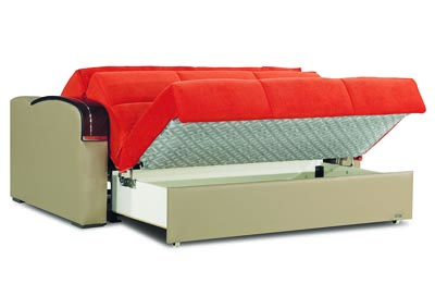 Sleep Plus Orange Loveseat Sleeper,Ottomanson (Previously Casamode)