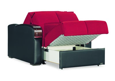 Sleep Plus Red Arm Chair Sleeper,Ottomanson (Previously Casamode)