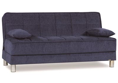 Image for Smart Fit Dark Blue Chenille Sofabed