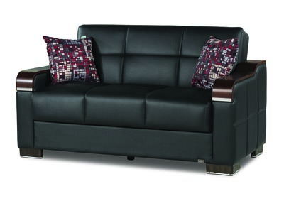 Image for Uptown Black Loveseat