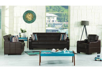 Image for Uptown Brown Three-Piece Seating Set