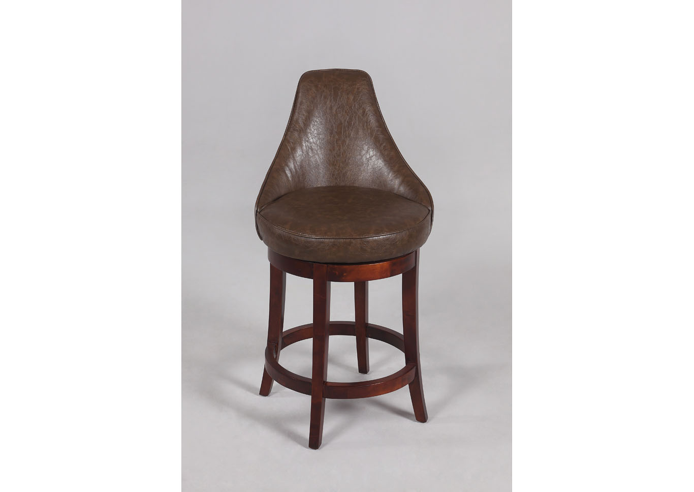 Brown 30" Swivel Solid Birch Bar Stool,Chintaly Imports