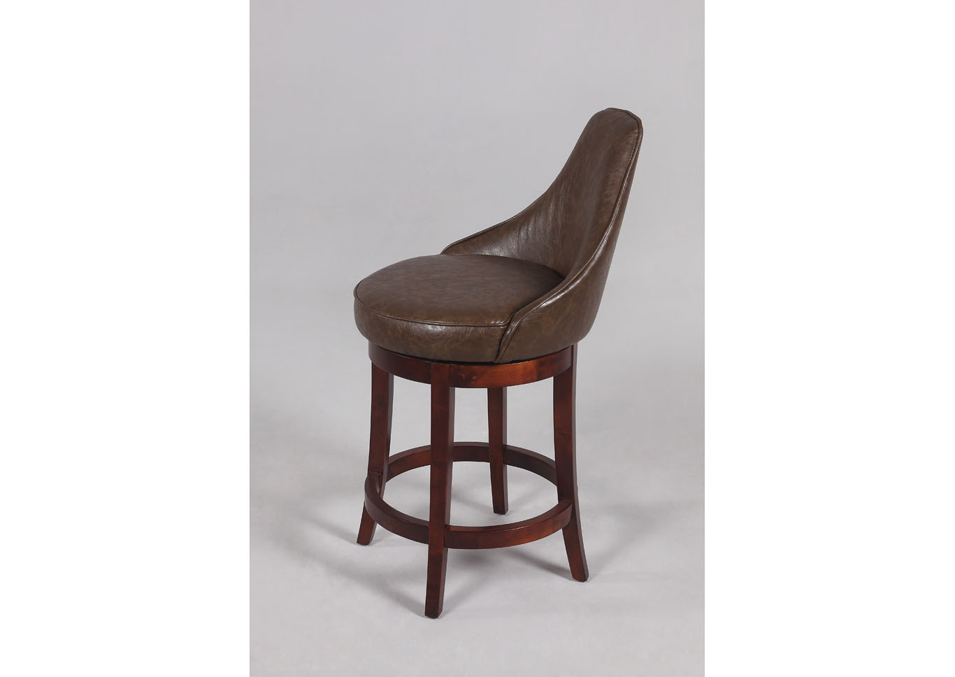 Brown 30" Swivel Solid Birch Bar Stool,Chintaly Imports