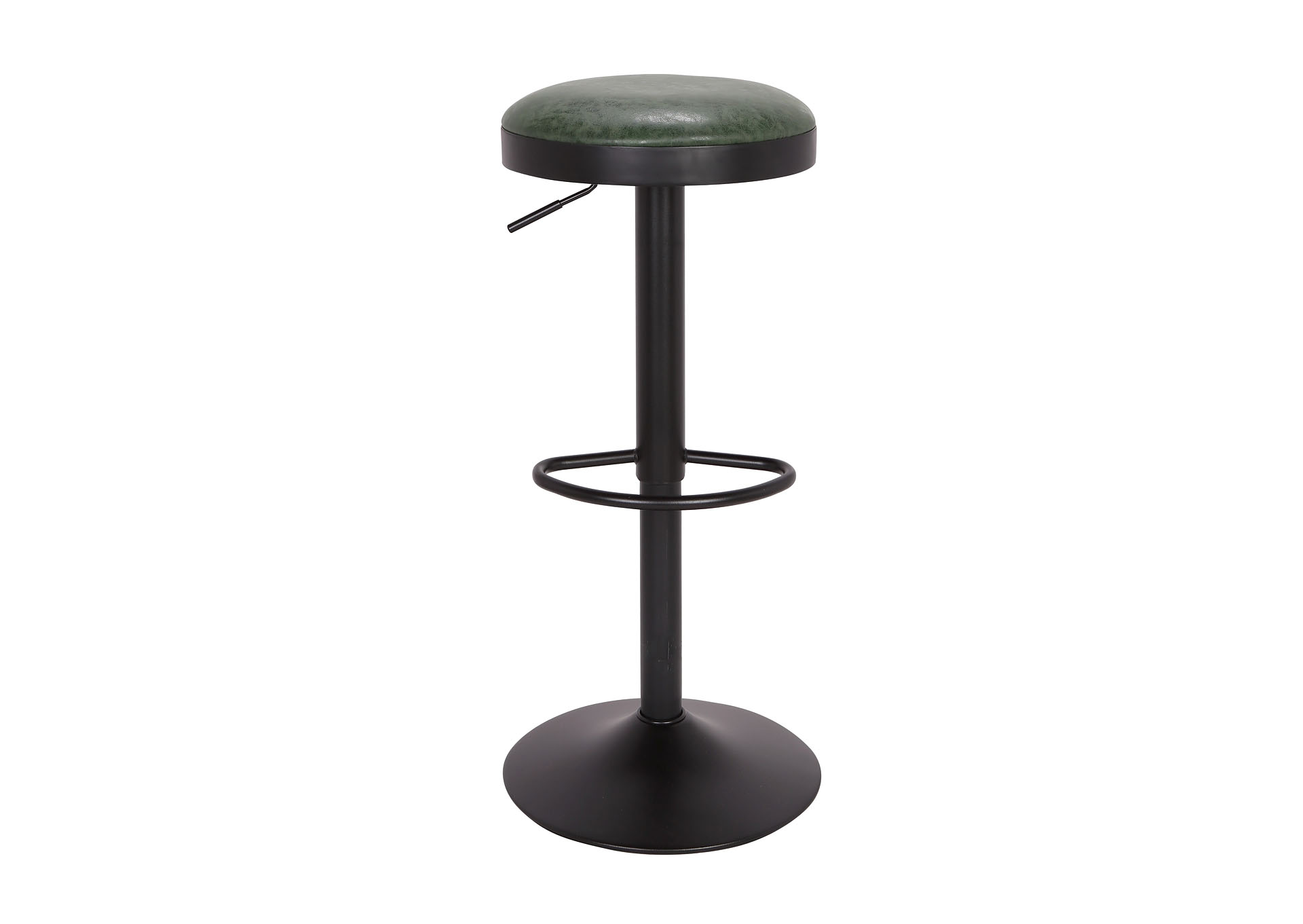 Green Vintage Style Backless Adjustable Stool,Chintaly Imports