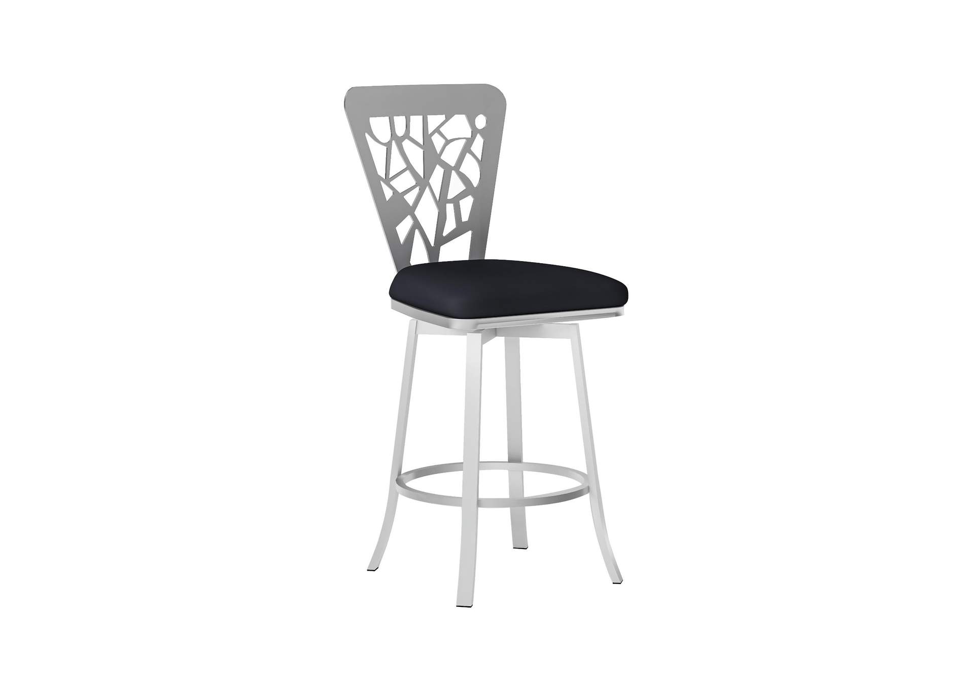 Laser Cut Back Memory Swivel Counter Stool,Chintaly Imports