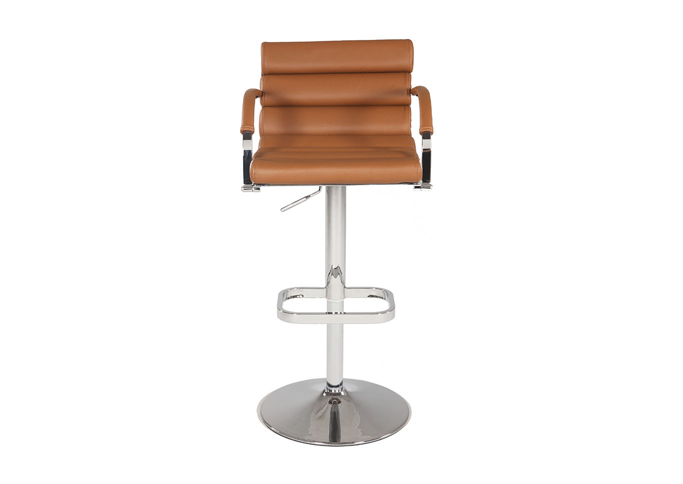 Brown Pneumatic Adjustable Height Swivel Stool,Chintaly Imports