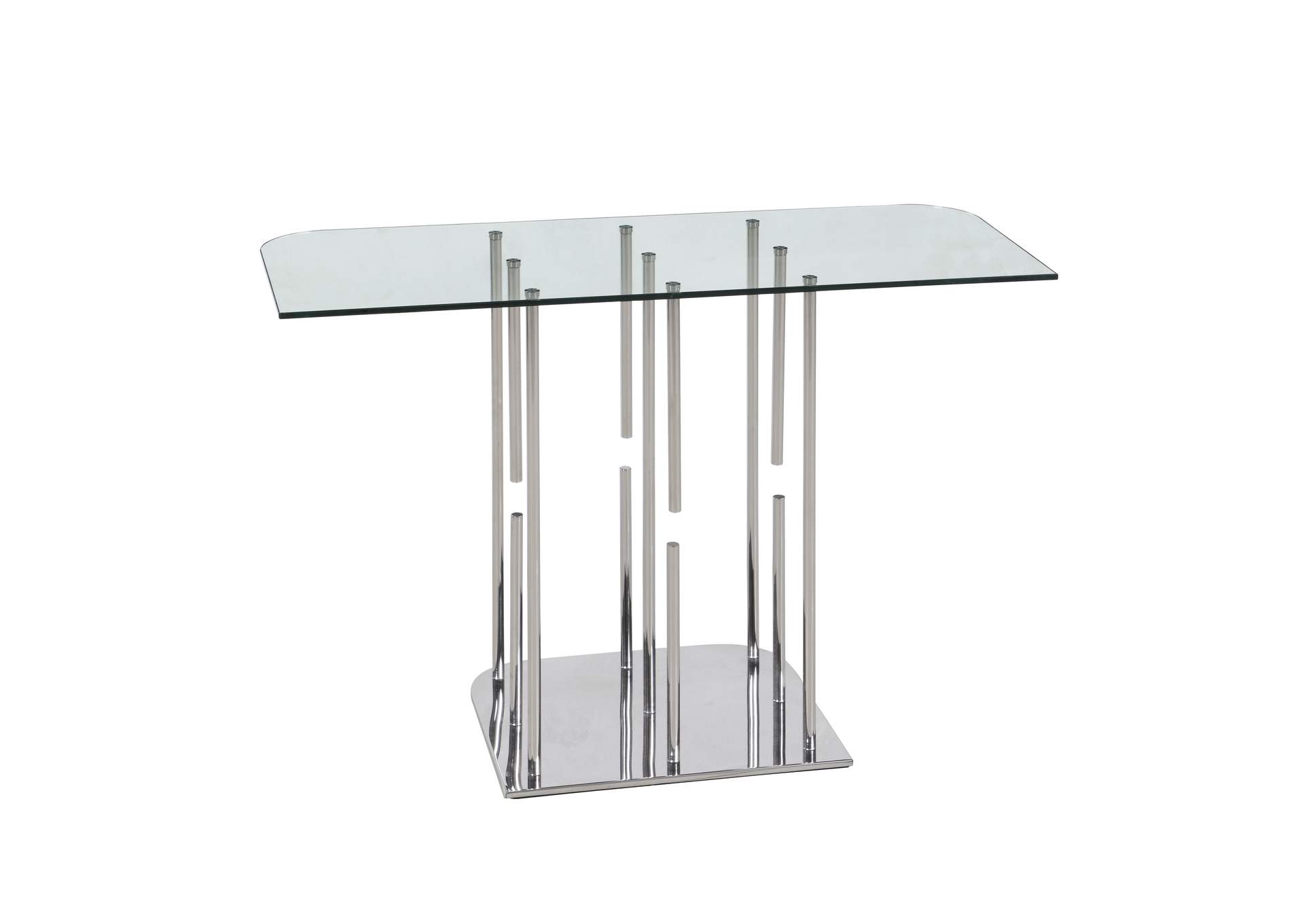 Contemporary Floating Pedestal Sofa Table,Chintaly Imports