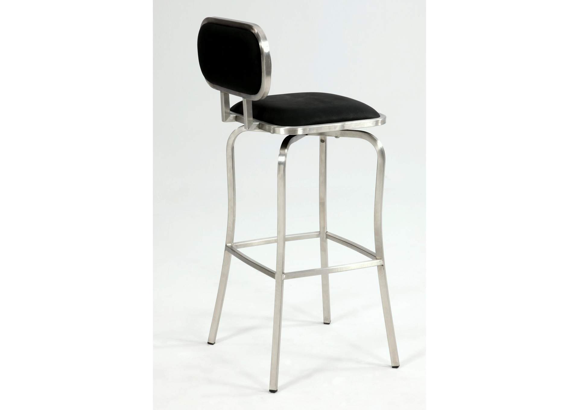 Modern Counter Height Stool With Memory Swivel,Chintaly Imports