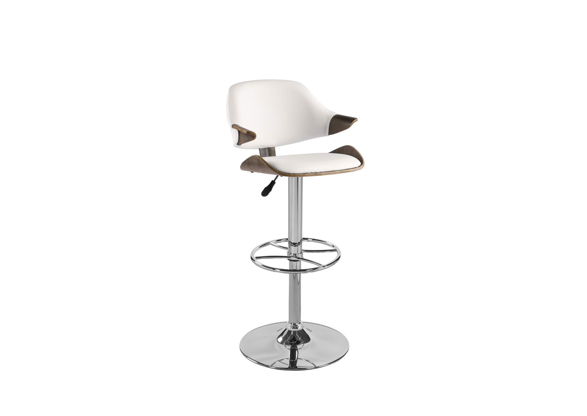 Curved Back Pneumatic-Adjustable Stool,Chintaly Imports