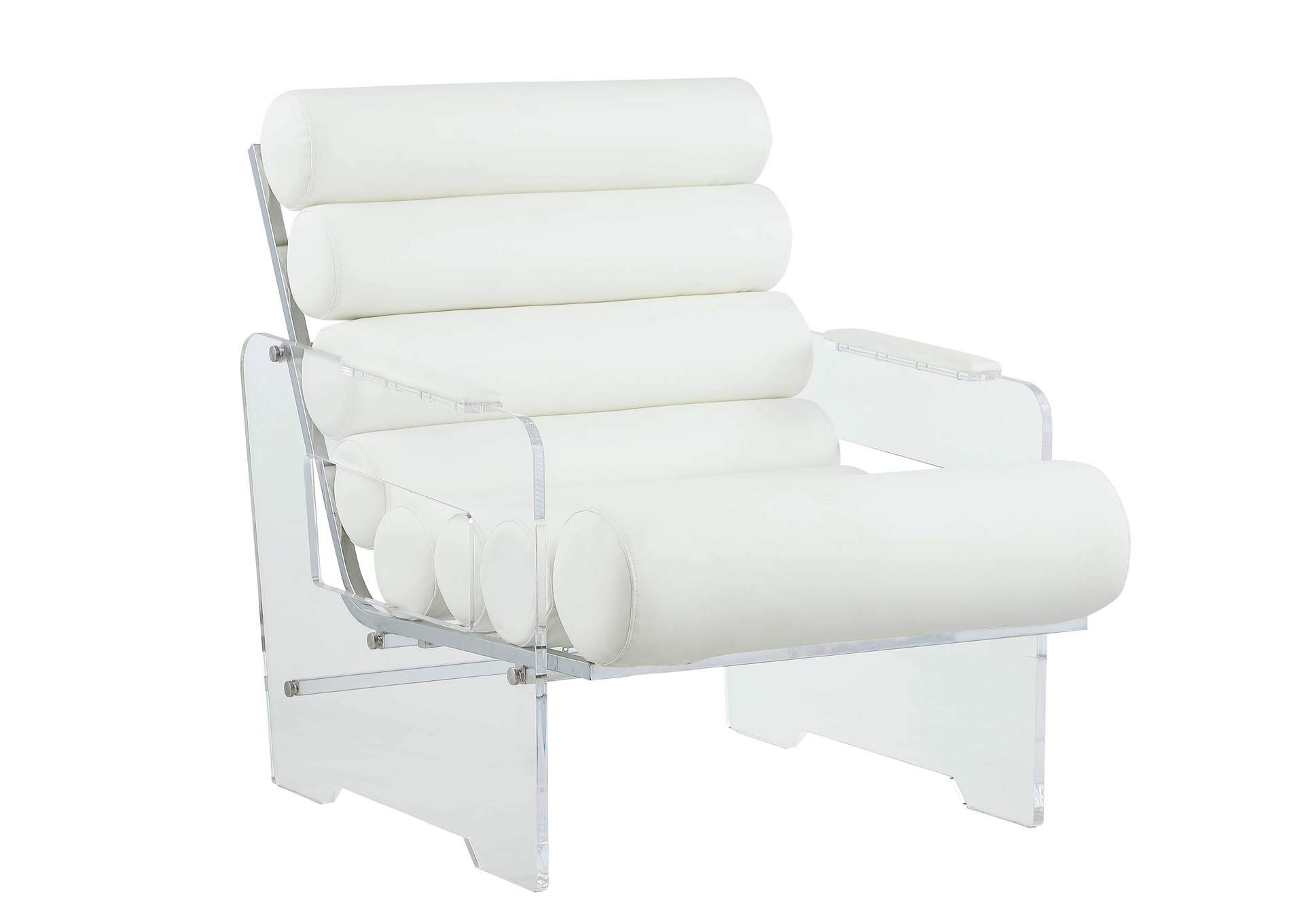 Contemporary Acrylic Frame Accent Chair,Chintaly Imports