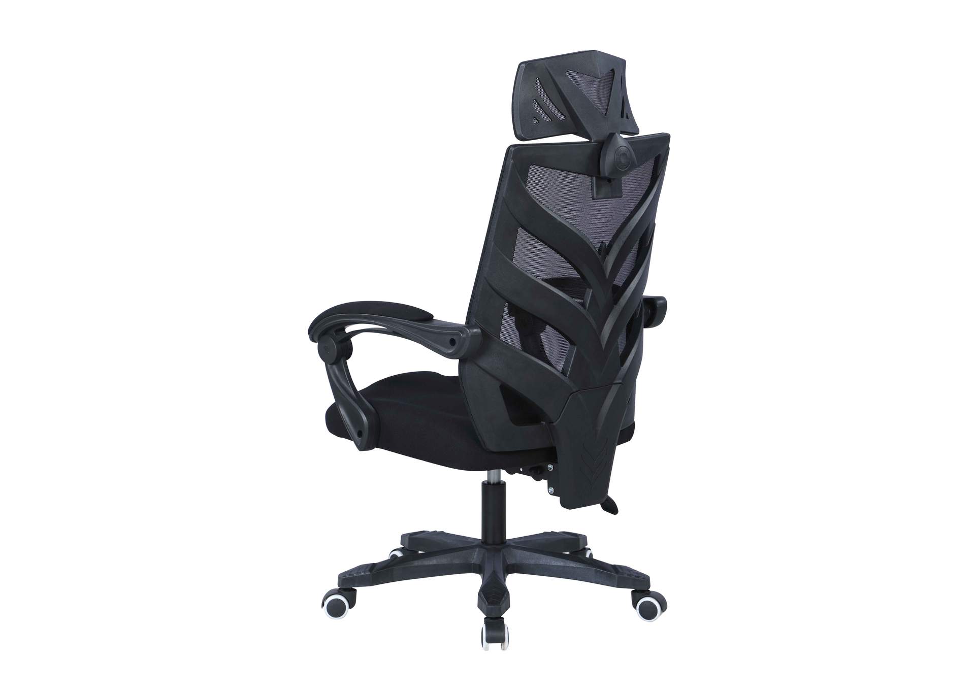 Reclining Computer Chair With Headrest & Padded Arms,Chintaly Imports