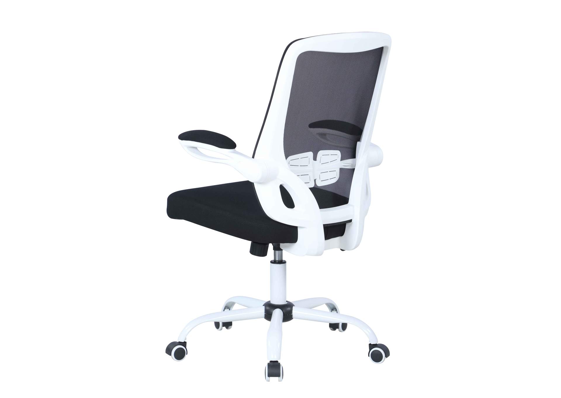 Modern Height Adjustable Computer Chair With Padded Arms,Chintaly Imports