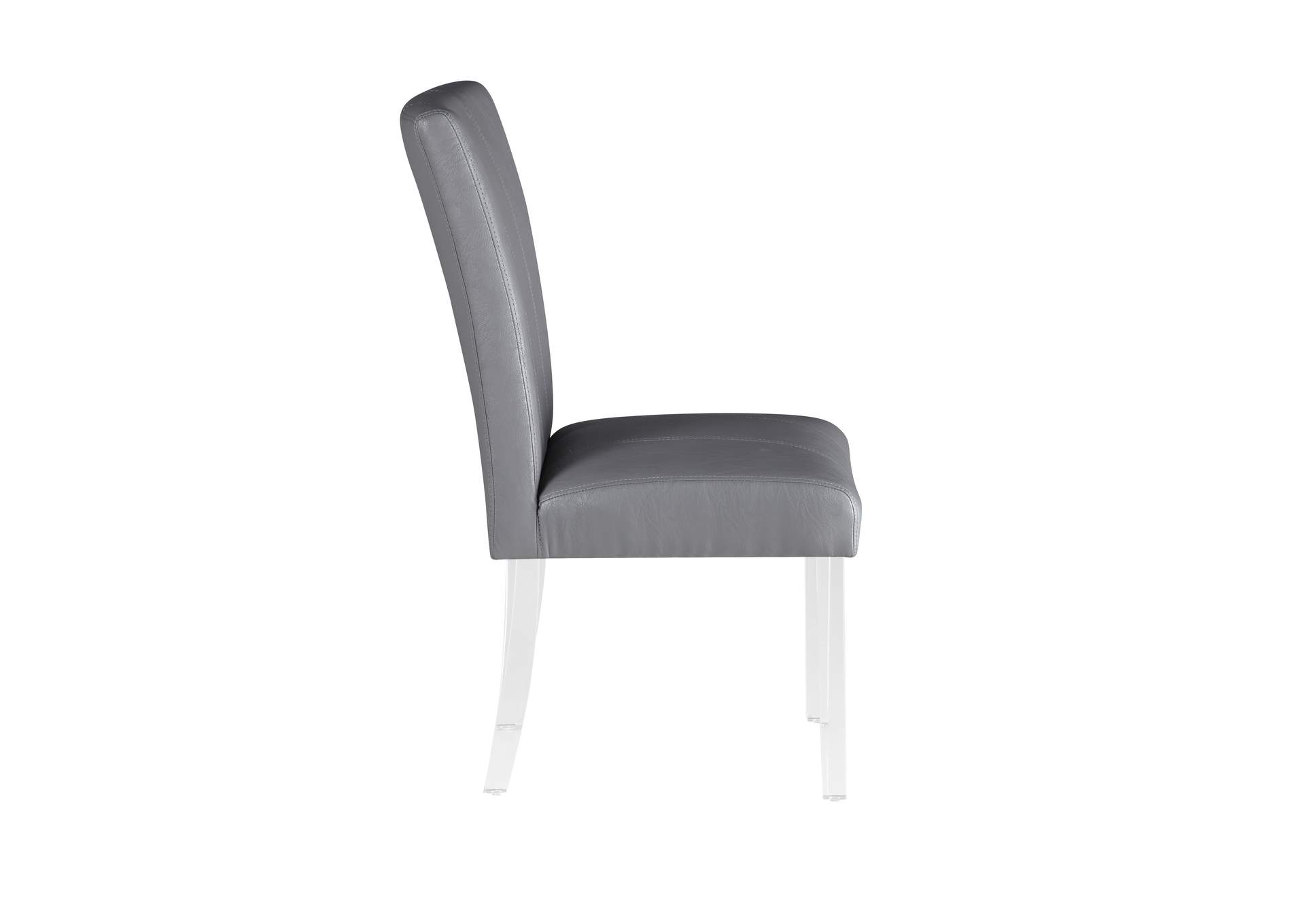 Contemporary Curved Flare-Back Parson Side Chair [Set of 2],Chintaly Imports