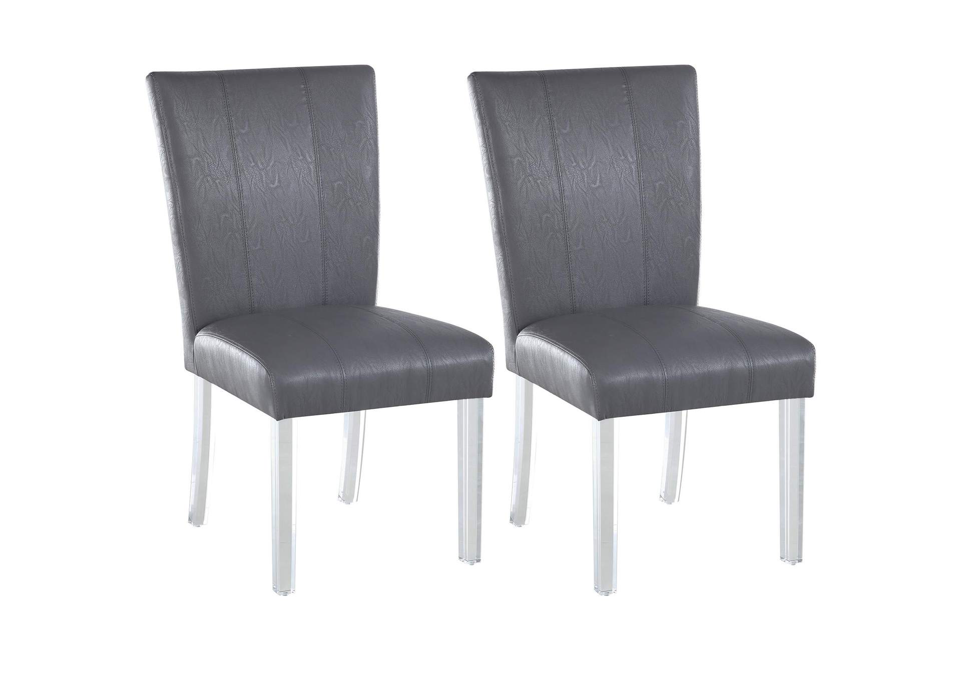 Contemporary Curved Flare-Back Parson Side Chair,Chintaly Imports