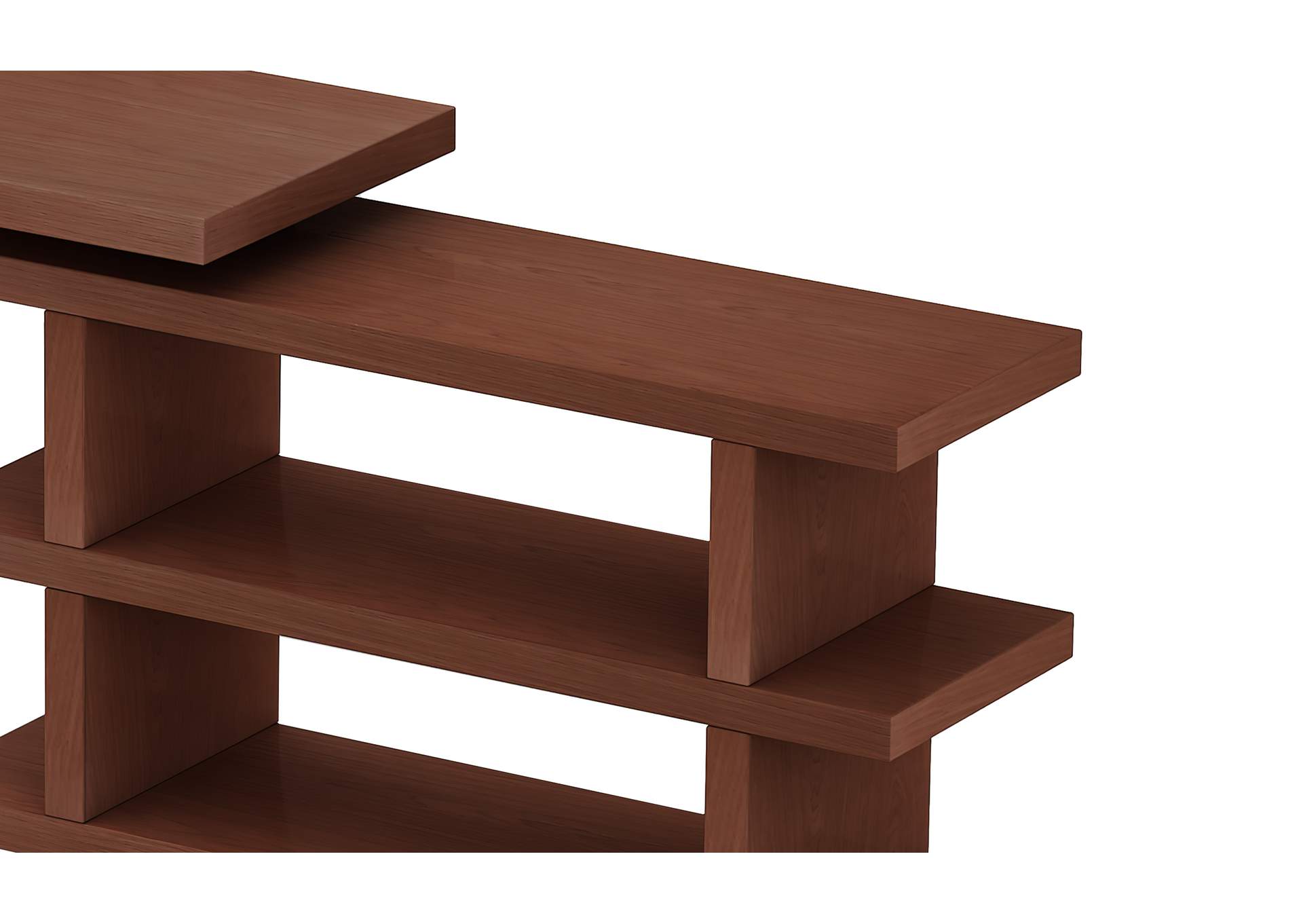Motion Home Office Desk With Shelves,Chintaly Imports