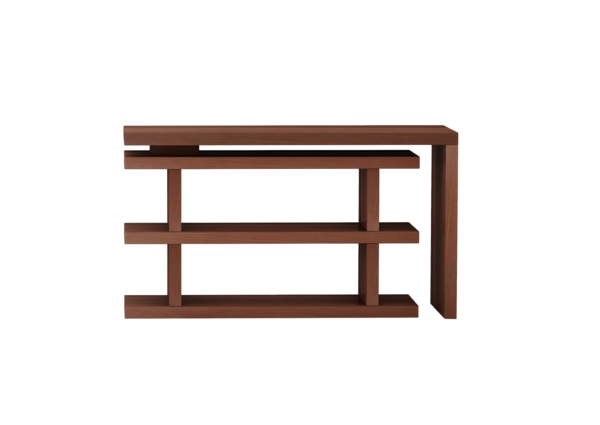 Motion Home Office Desk With Shelves,Chintaly Imports