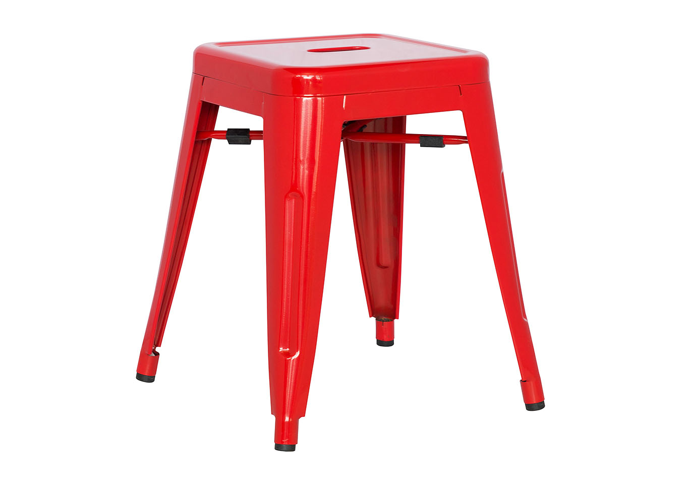 Red Galvanized Steel Side Chair,Chintaly Imports