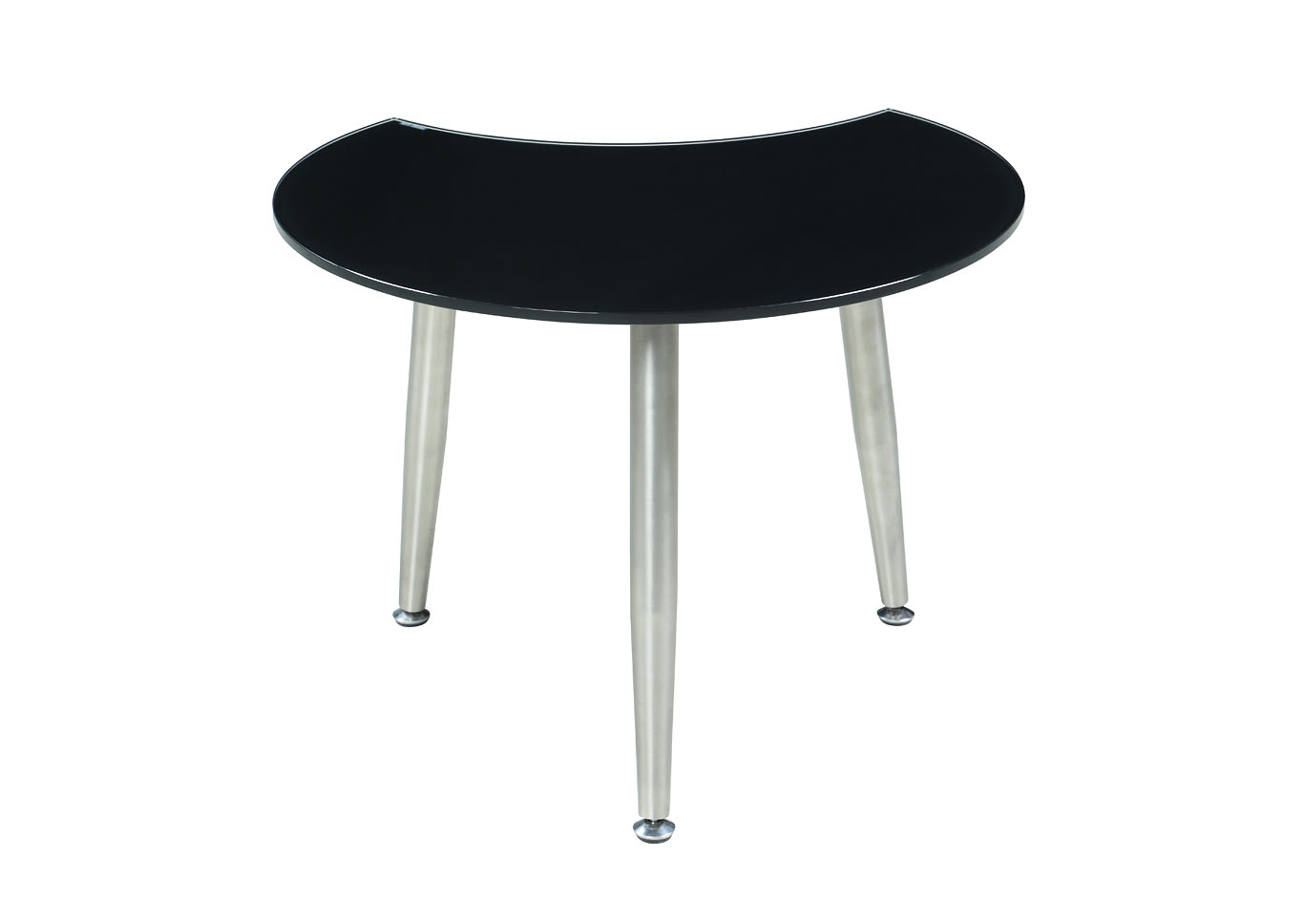 Black Shaped Glass Cocktail Table,Chintaly Imports