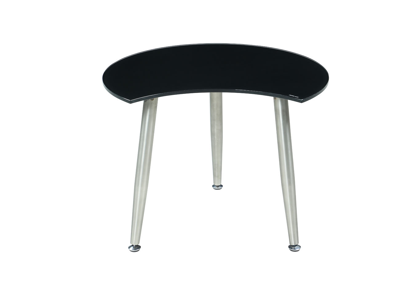 Black Shaped Glass Cocktail Table,Chintaly Imports