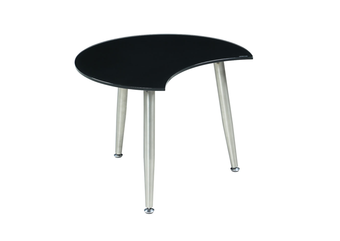 Black Shaped Glass Cocktail Table,Chintaly Imports