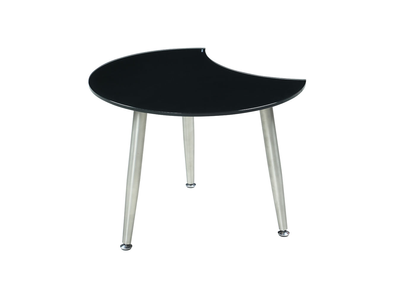 Black Shaped Glass Cocktail Table,Chintaly Imports