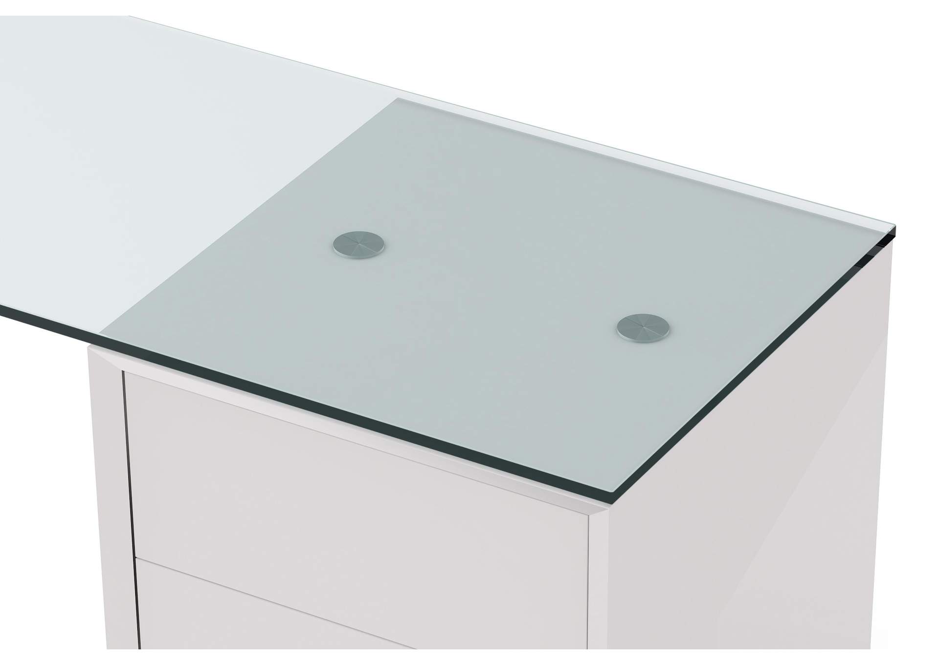 Contemporary Bent Glass Sofa Table,Chintaly Imports
