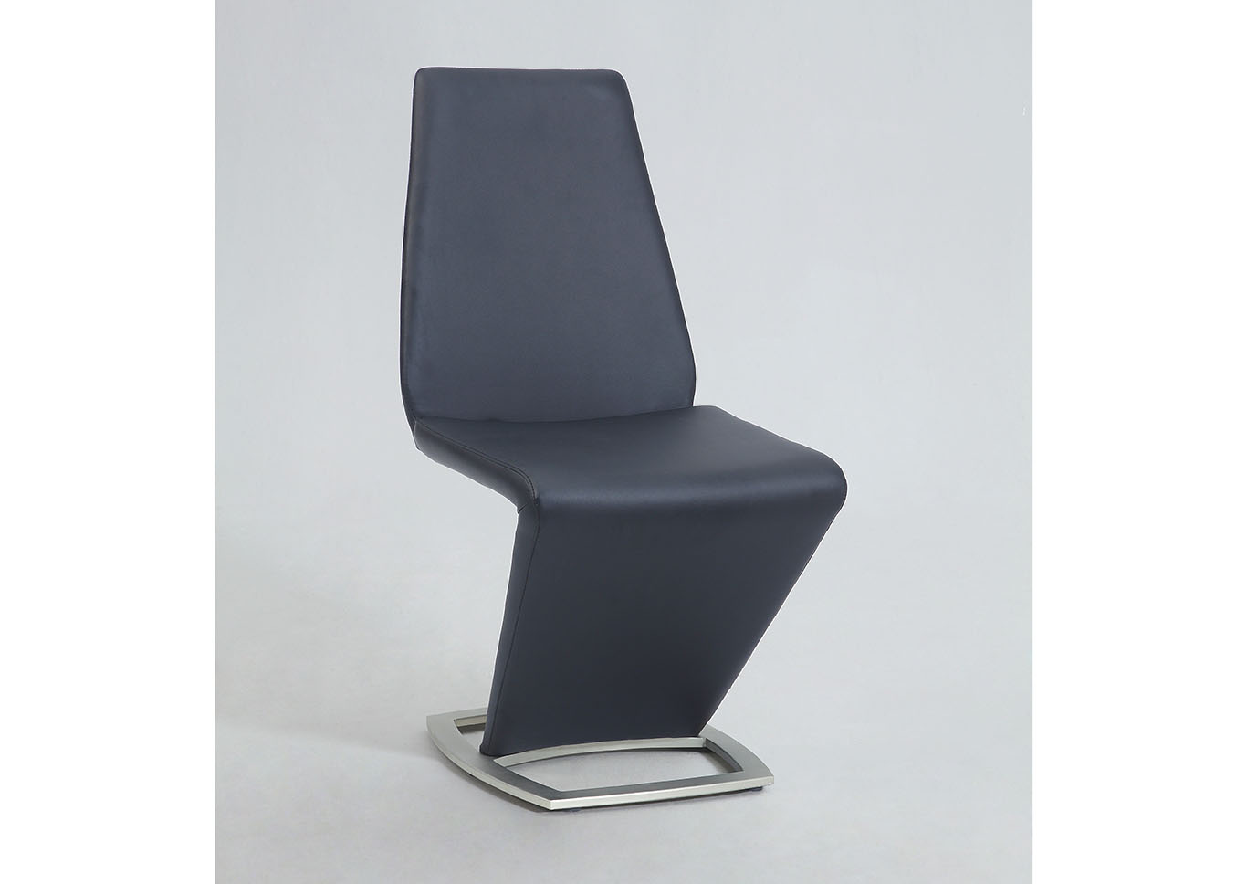 Abby Black "Z" Shaped Side Chair,Chintaly Imports