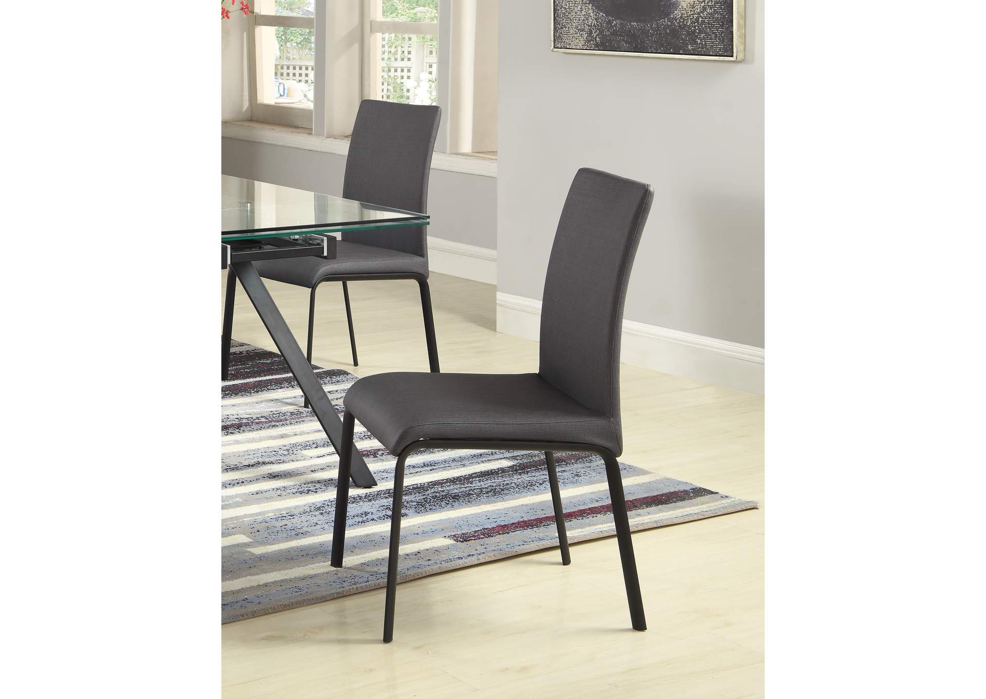Contemporary Contour-Back Side Chair,Chintaly Imports