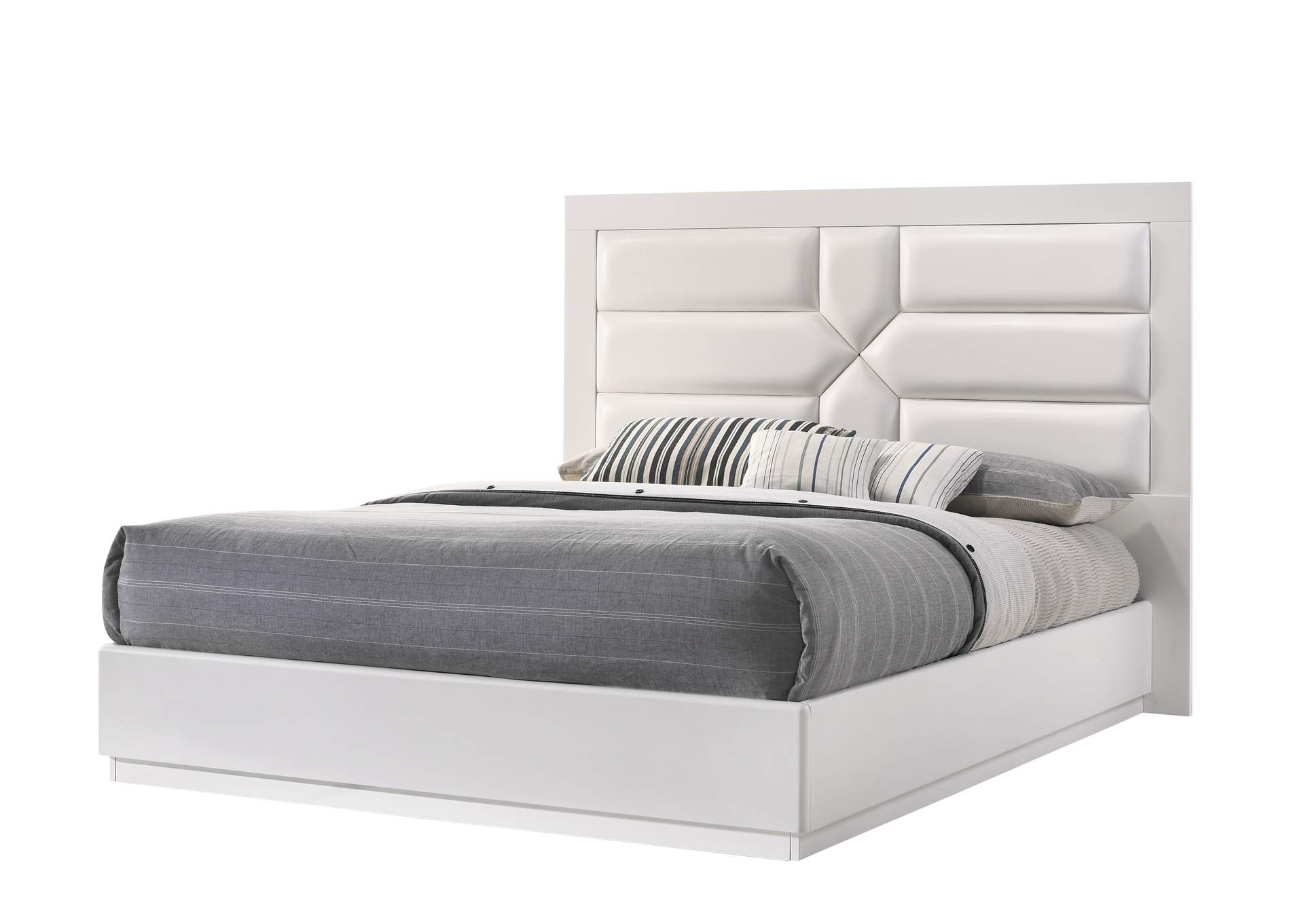 Contemporary Bedroom Set With King Size Bed,Chintaly Imports