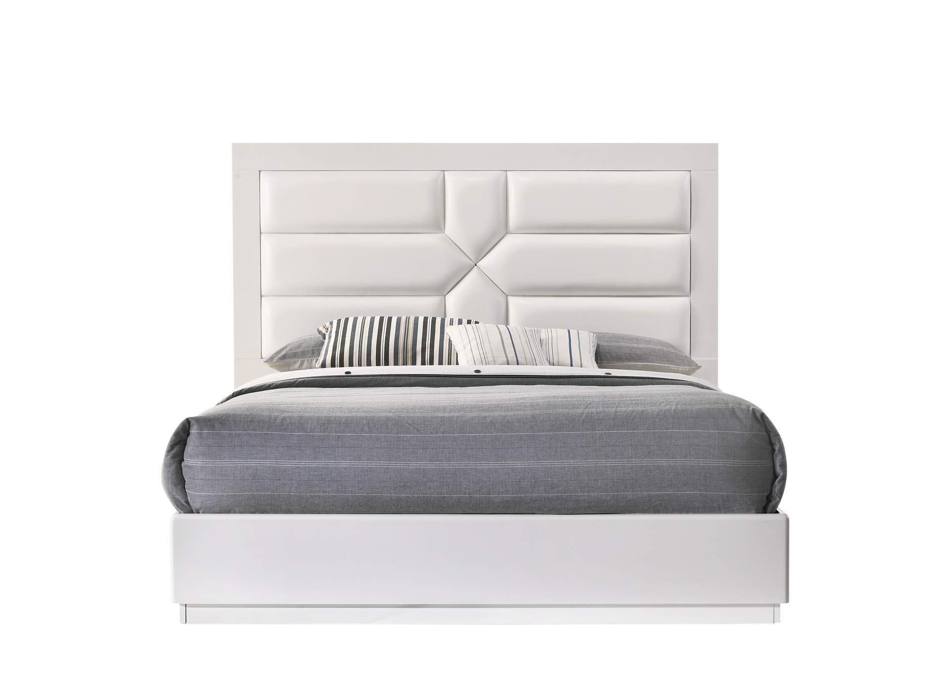 Contemporary Bedroom Set With Queen Size Bed,Chintaly Imports
