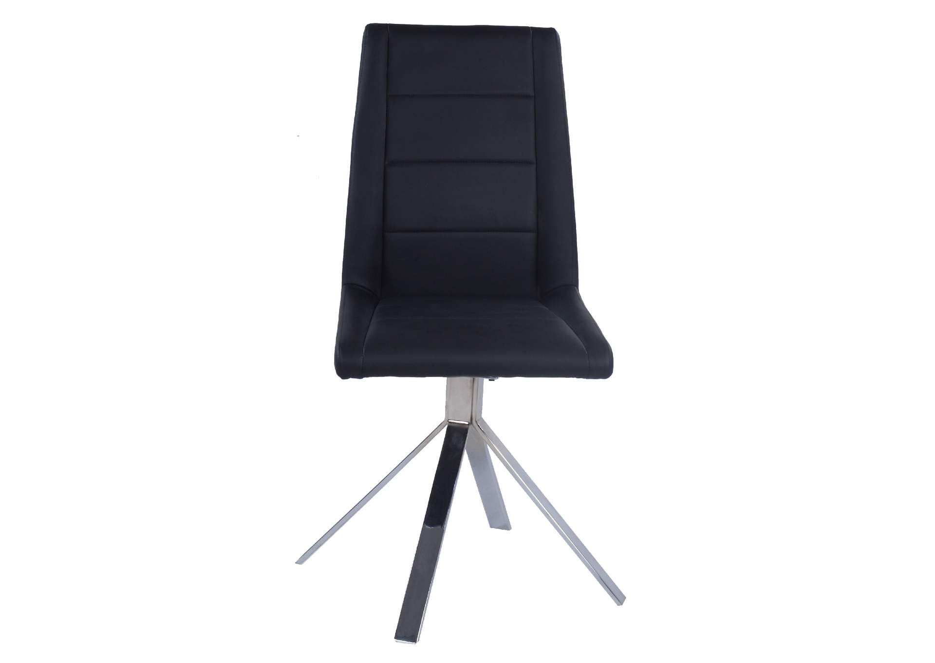 Contemporary Upholstered Swivel Side Chair (Set of 2),Chintaly Imports