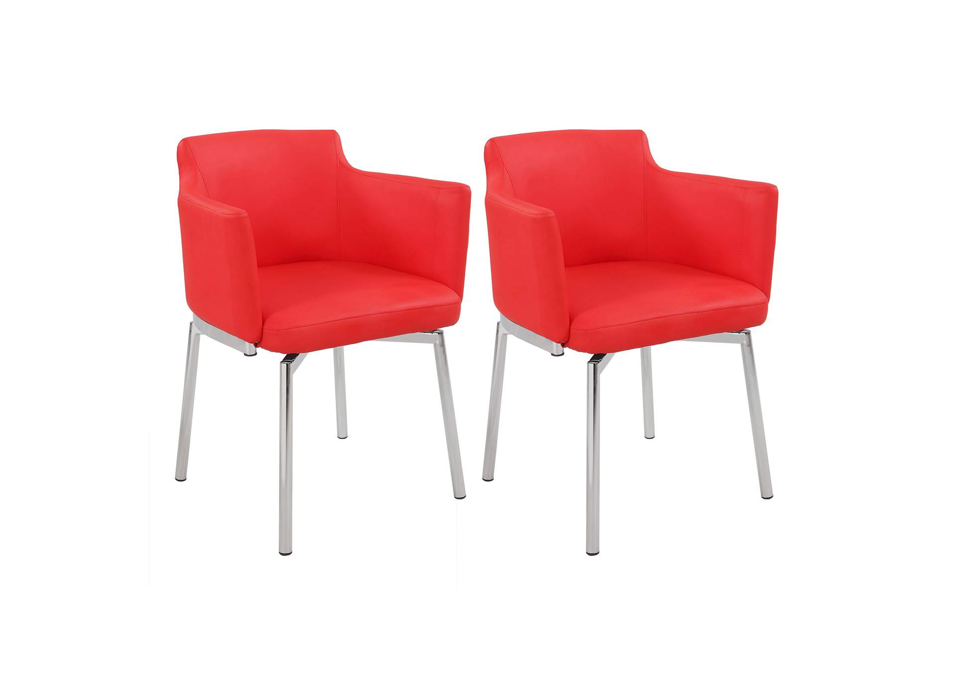 Modern Club Arm Chair With Memory Swivel (Set of 2),Chintaly Imports